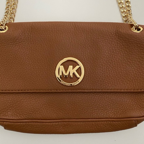 Camel Leather Michael Kors Handbag / Crossbody - Picture 3 of 7